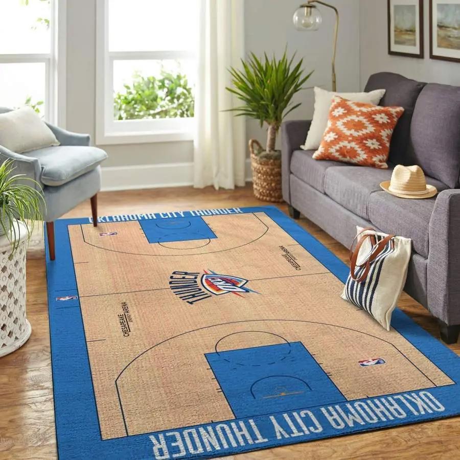 Nba oklahoma city thunder home decor carpet rug living room 20022014 Rectangle Rug