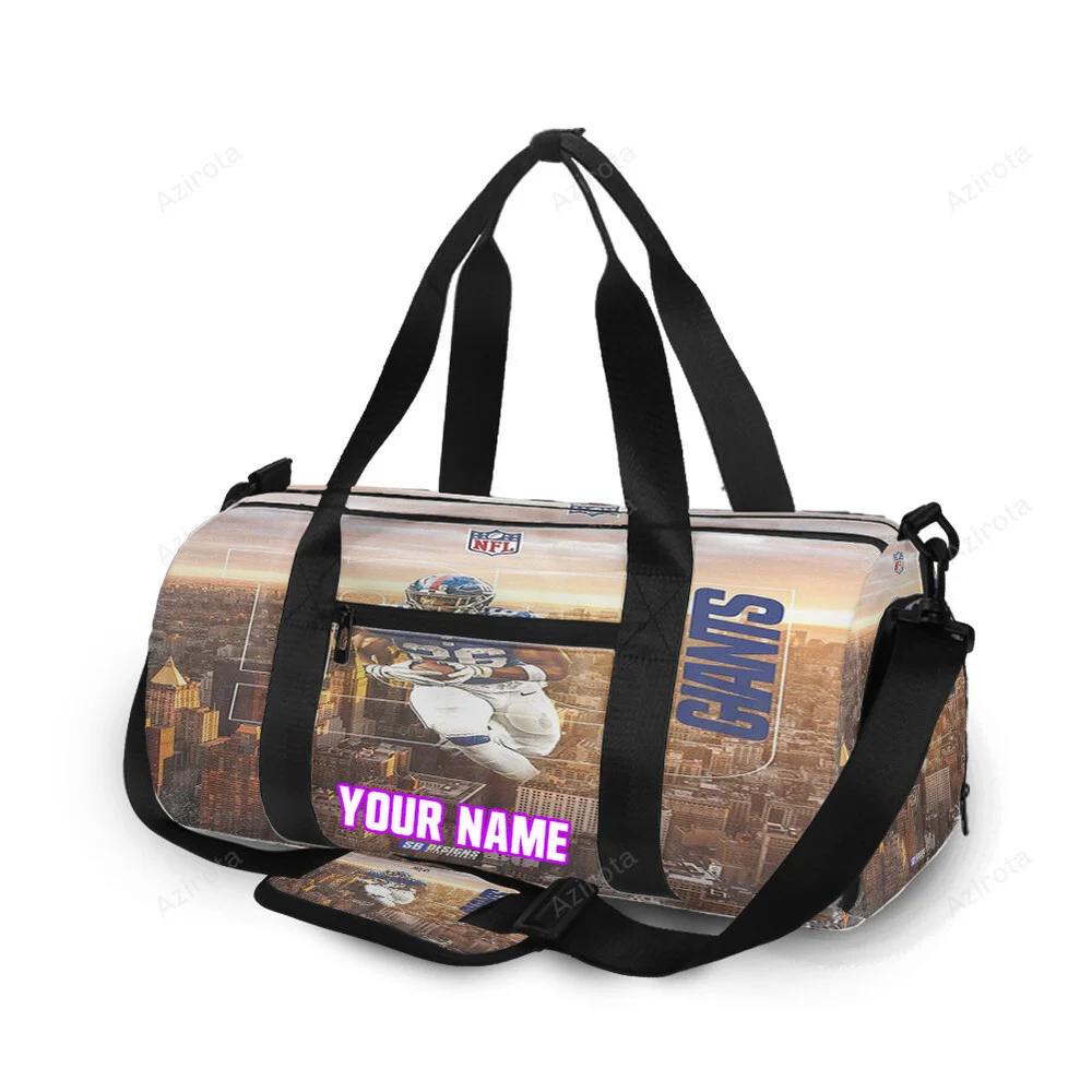 New york giants saquon barkley15 personalized name travel bag gym bag 1549 Travel Bag
