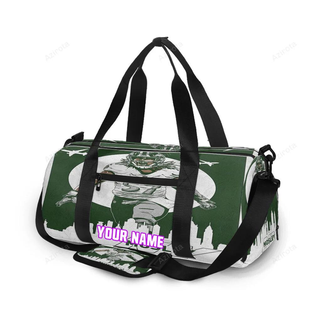 New york jets cj mosley2 personalized name travel bag gym bag 648 Travel Bag