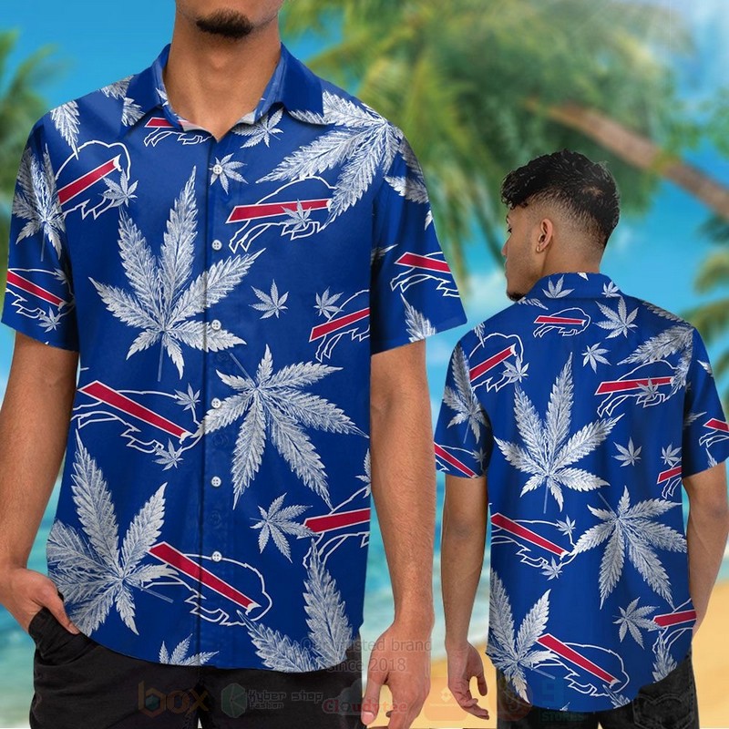 Nfl buffalo bills cannabis leaves hawaiian shirt Hawaii Shirt Shorts & Flip Flops