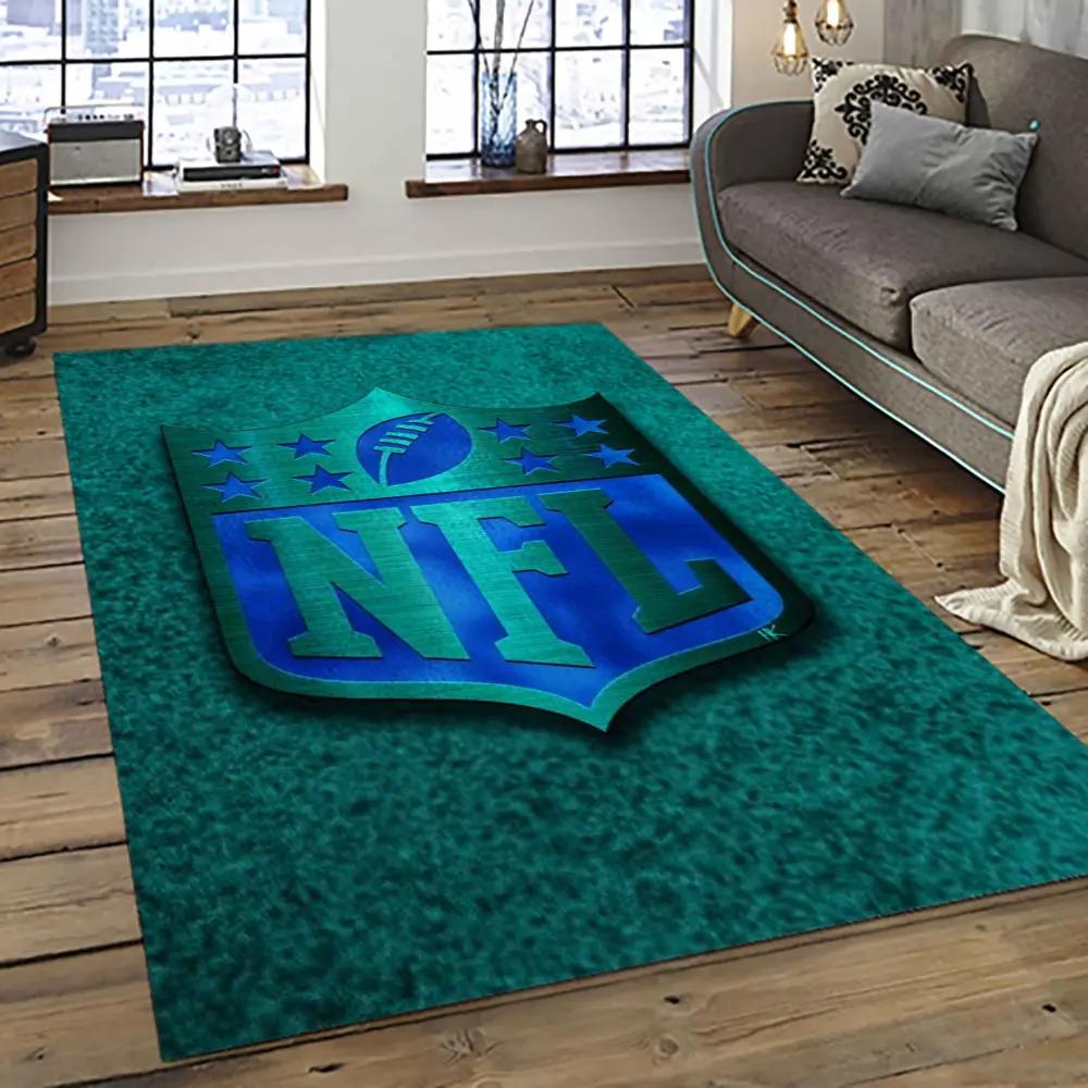 Nfl football league logo retangle carpet area rug home decor best gift for fan and friends nf27 Rectangle Rug