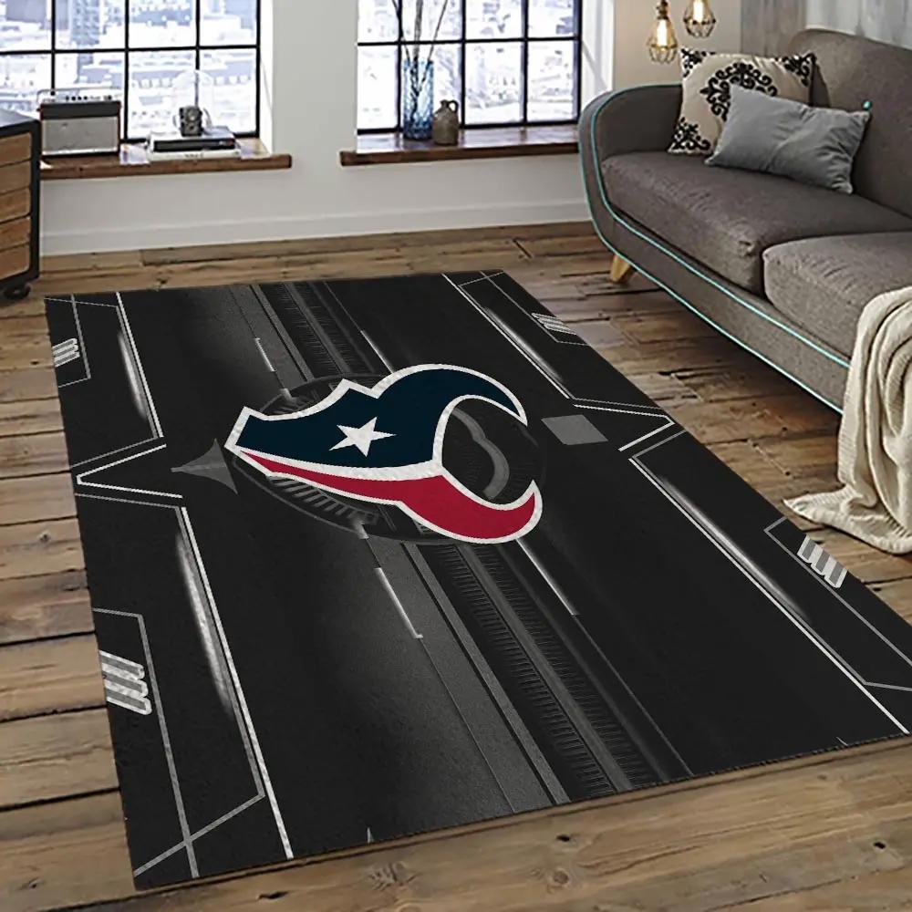 Nfl houston texans football team logo sport carpet area rug home decor best gift for friends ht49 Rectangle Rug
