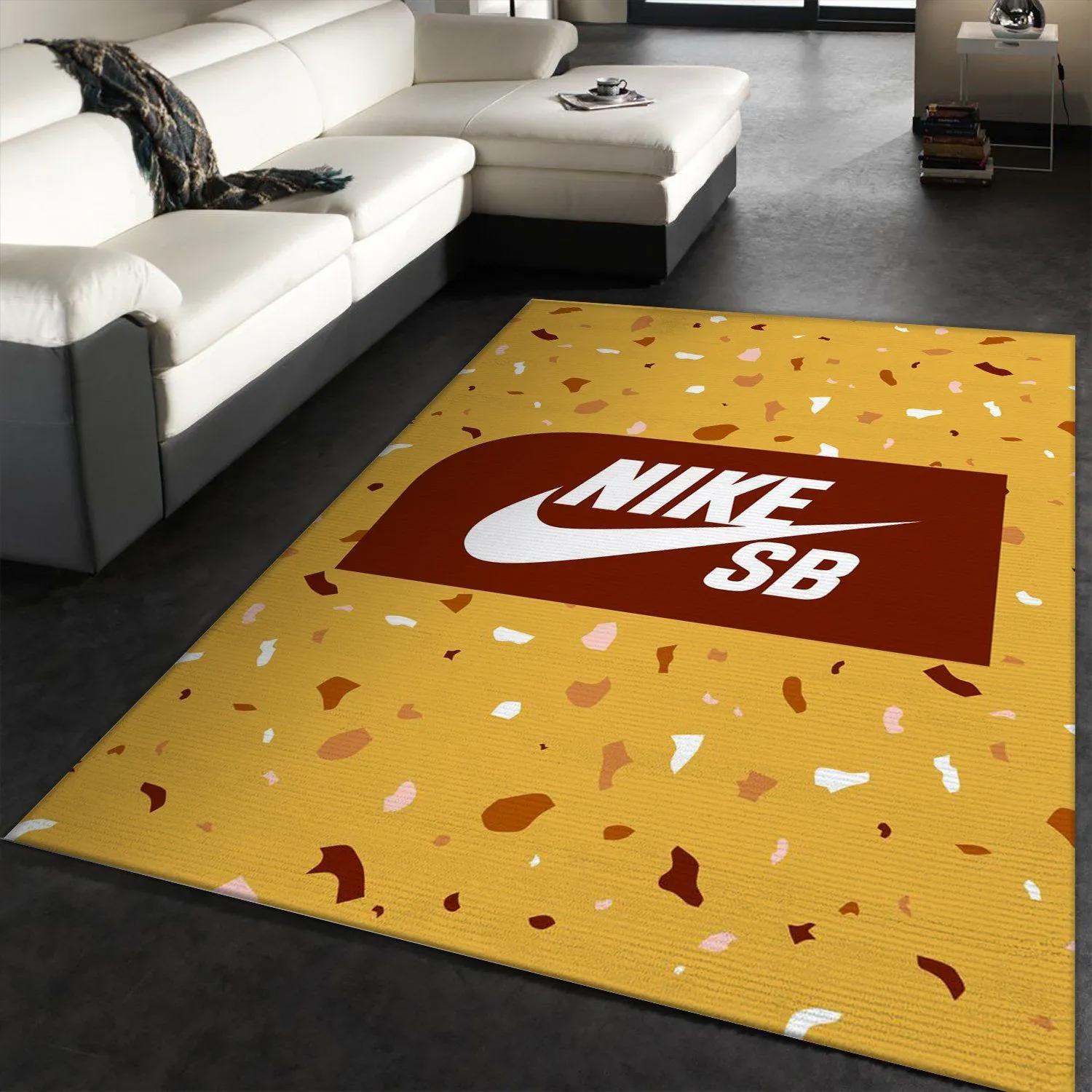 Nike sb logo type 786. Upgrade Your Living Room with Luxury Home Decor: Area Carpets, Floor Decor, Door Mats, and Hot Gift Items with style a High-End Fashion Brand Rectangle Rug