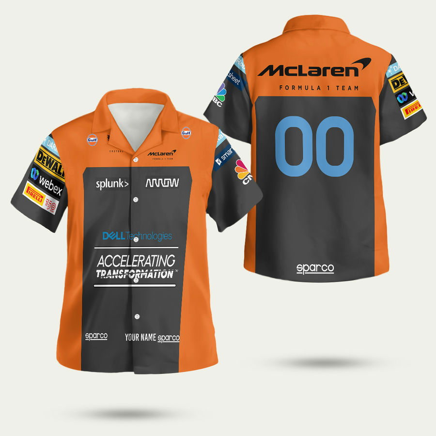 Personalized mclaren formula team hawaiian shirt shirt Hawaii Shirt Shorts & Flip Flops