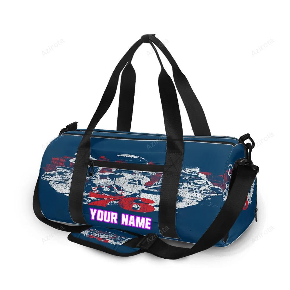 Philadelphia 76ers players blue white personalized name travel bag gym bag 2195 Travel Bag