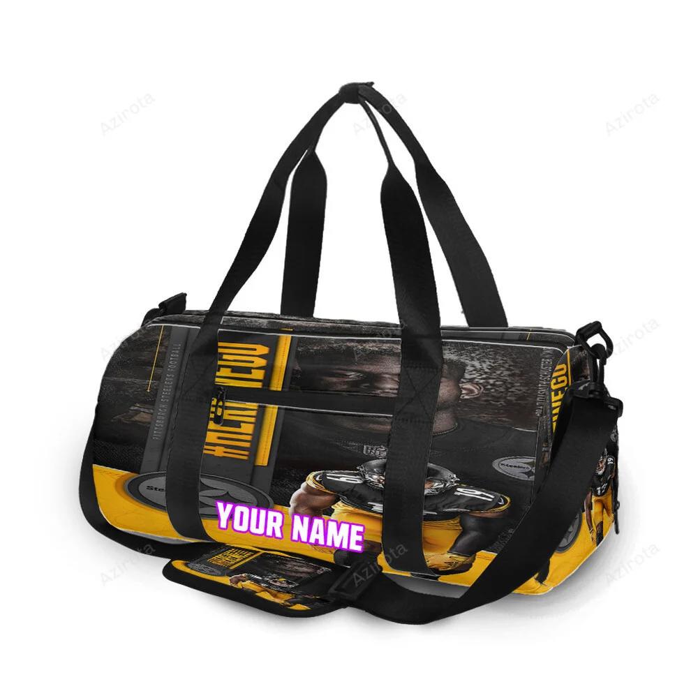Pittsburgh steelers juju smith no19 personalized name travel bag gym bag 2004 Travel Bag