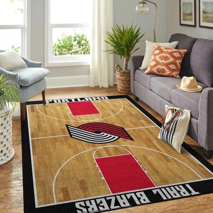 Portland trail blazers nba carpet living room rugs rug regtangle carpet v6614 Rectangle Rug