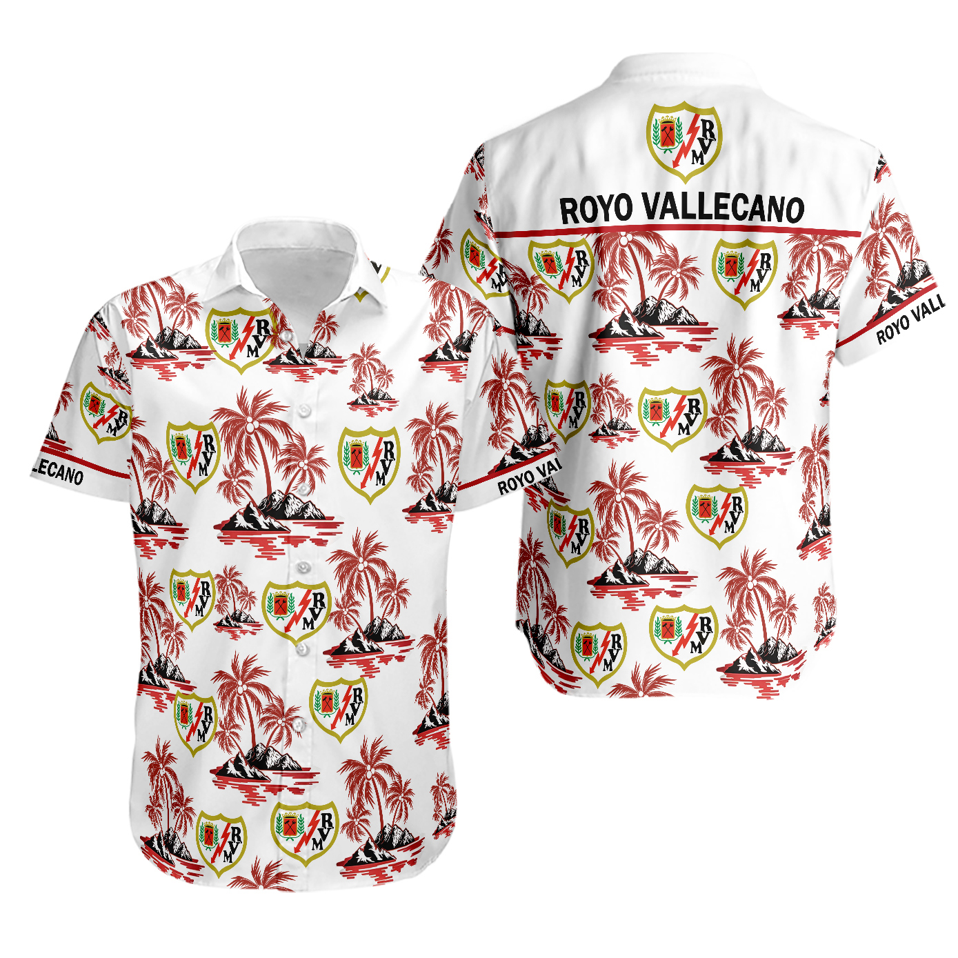 Rayo vallecano laliga hawaiian shirt Hawaii Shirt Shorts & Flip Flops