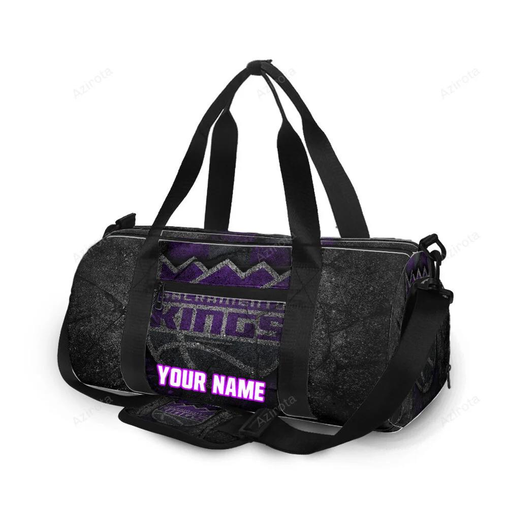 Sacramento kings emblem wall personalized name travel bag gym bag 2317 Travel Bag