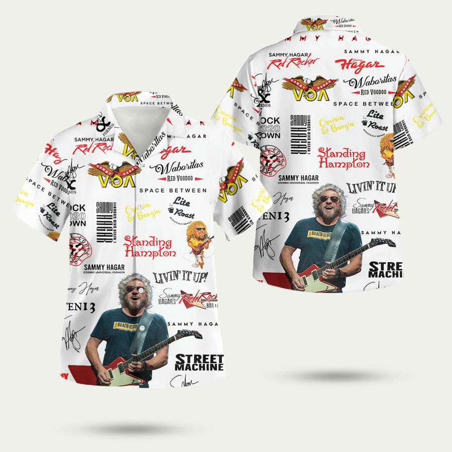Sammy hagar ha33 hawaiian shirt Hawaii Shirt Shorts & Flip Flops
