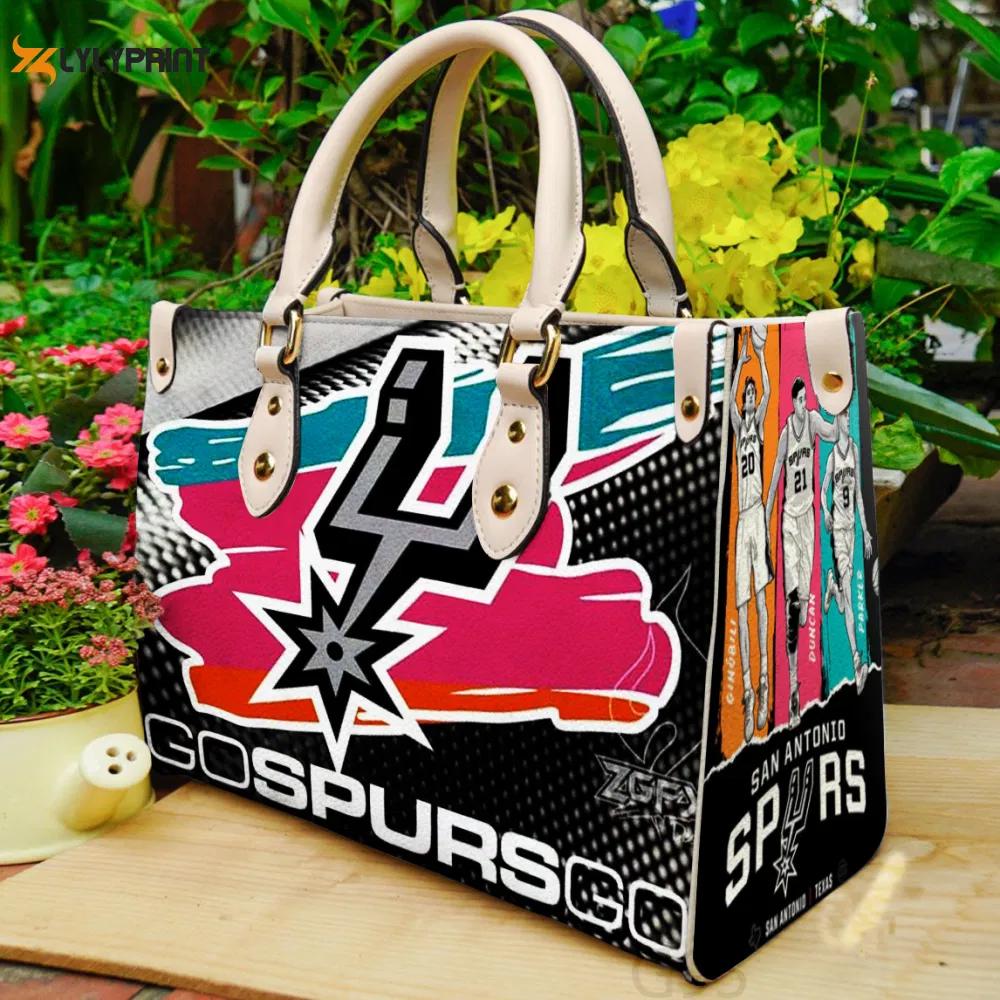 San antonio spurs 2 leather hand bag gift for women’s day – perfect women s day gift g95 142 Women Leather Hand Bag
