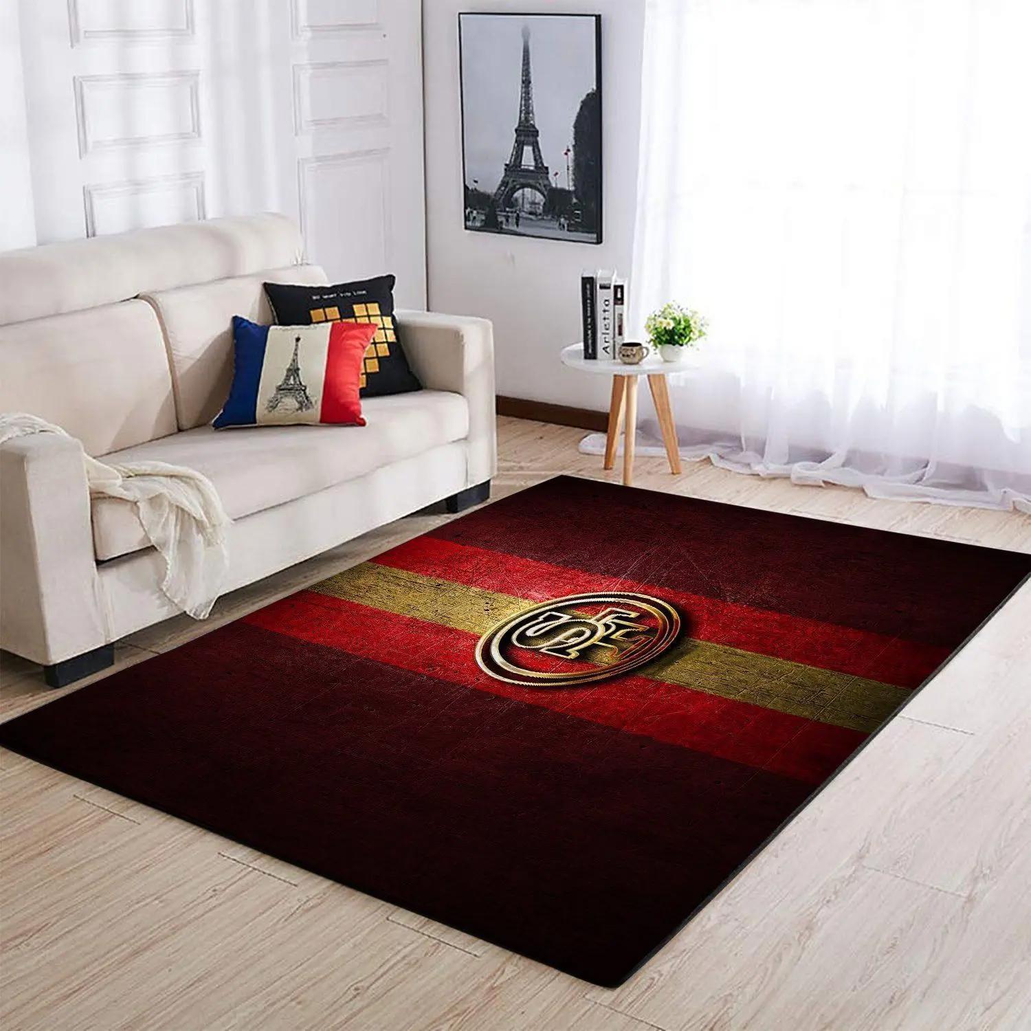 San francisco 49ers nfl football carpet living room rug regtangle carpet v575 Rectangle Rug
