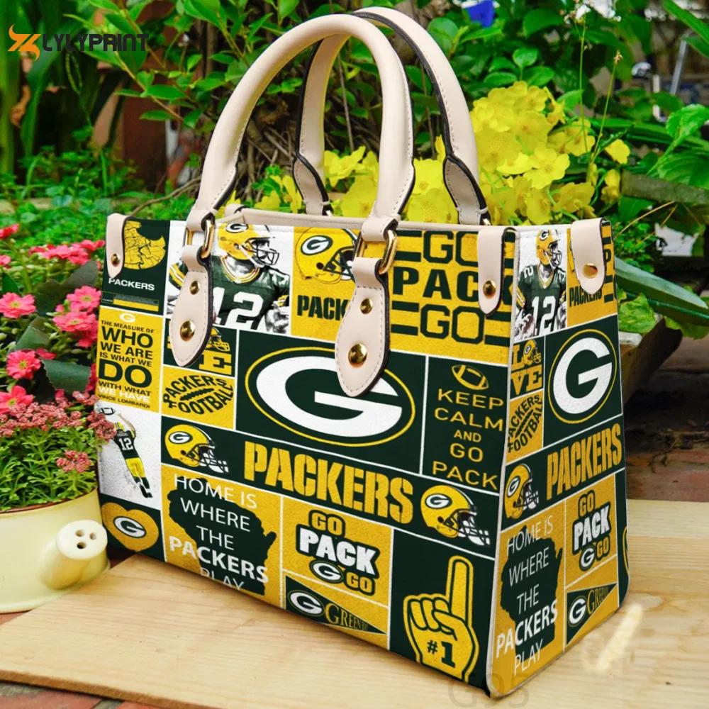 Stylish green bay packers i10 leather hand bag gift for women’s day: perfect women s day gift – g95 234 Women Leather Hand Bag