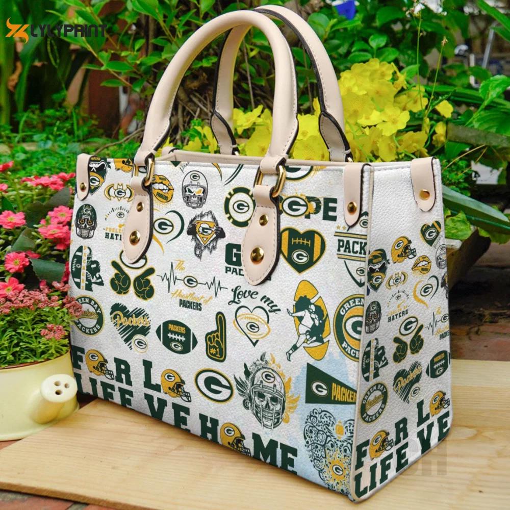 Stylish green bay packers leather hand bag gift for women’s day – perfect women s day gift 214 Women Leather Hand Bag