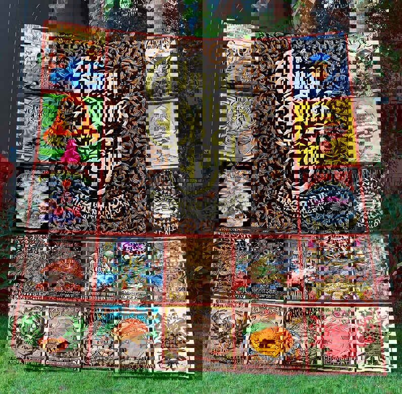 The allman brothers band quilt blanket ver 9 Quilt Blanket