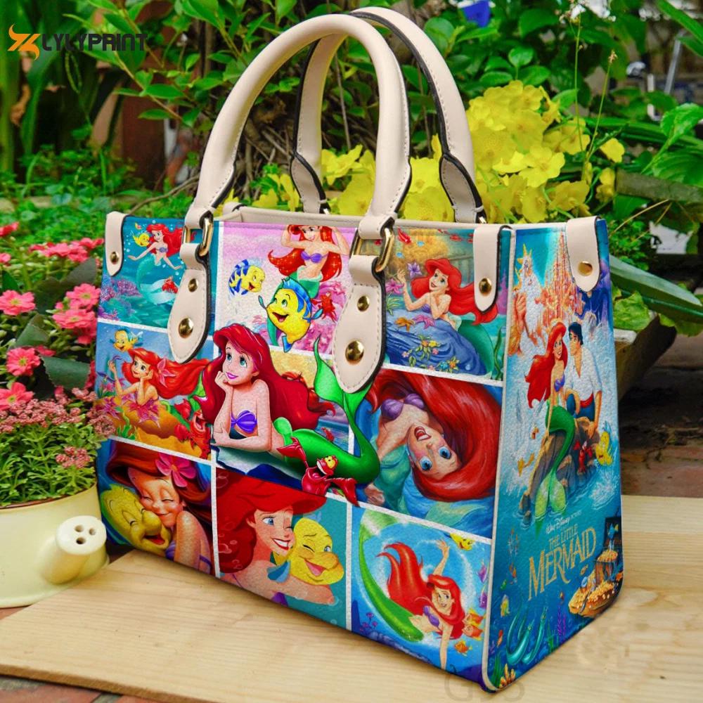 The little mermaid 1 leather bag for women gift 843 Women Leather Hand Bag