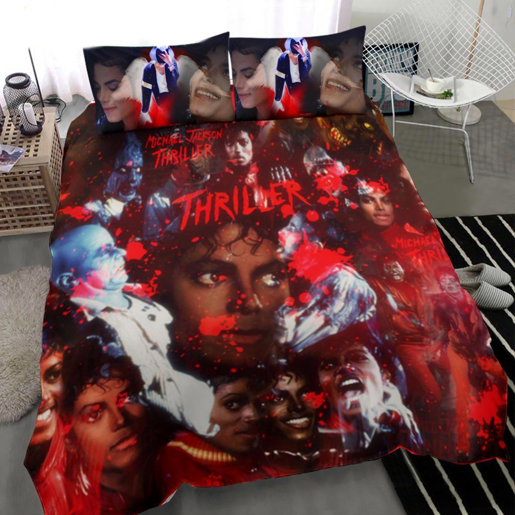 Thriller michael jackson rock music print full bedding set Bedding Sets