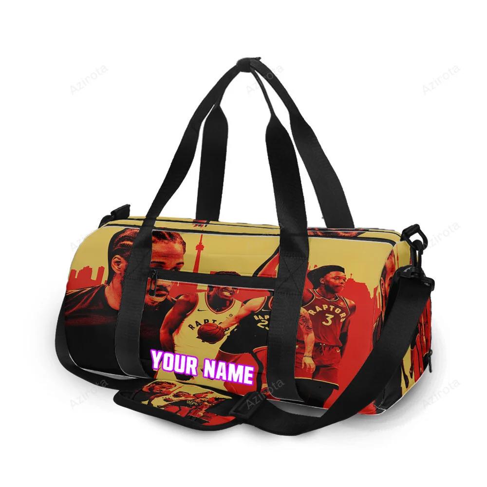 Toronto raptors kawhi leonard2 personalized name travel bag gym bag 2490 Travel Bag