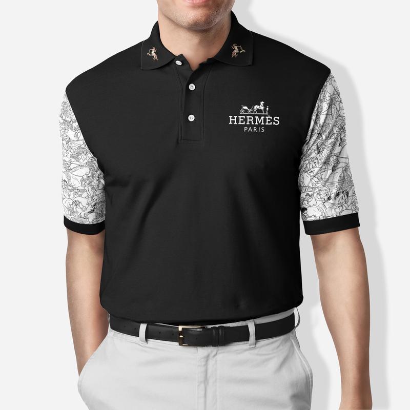 Upgrade your style with hermes premium polo shirt trending outfit 2023 65 Polo Shirt