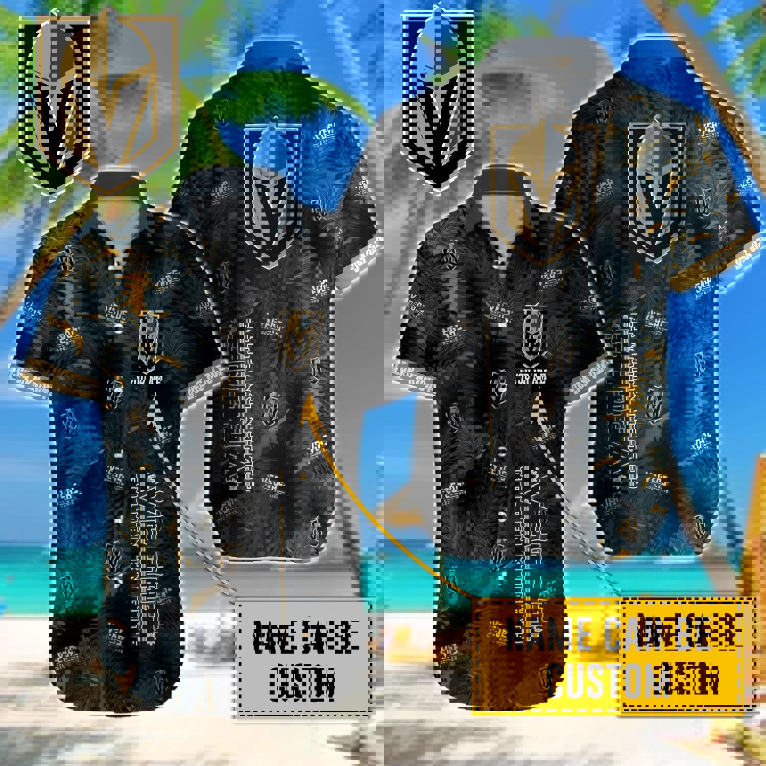 Vegas golden knights hawaiian shirt Hawaii Shirt Shorts & Flip Flops