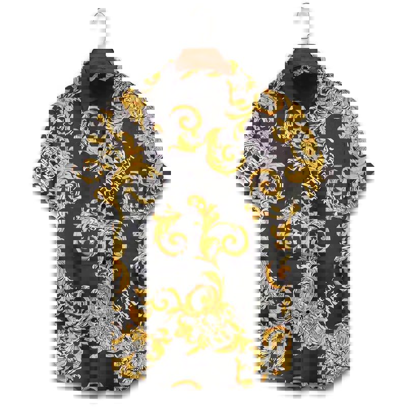 Versace luxury hawaiian shirt short set 1 Hawaii Shirt Shorts & Flip Flops