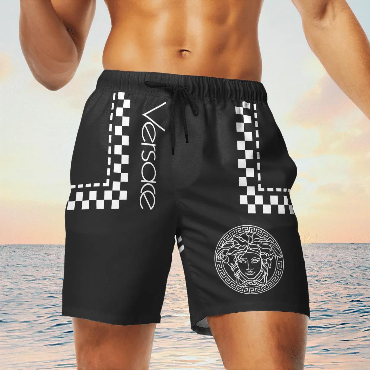 Versace medusa black white luxury brand premium fashion shorts for men luxury summer outfit trending 2023 63 Shorts For Ment