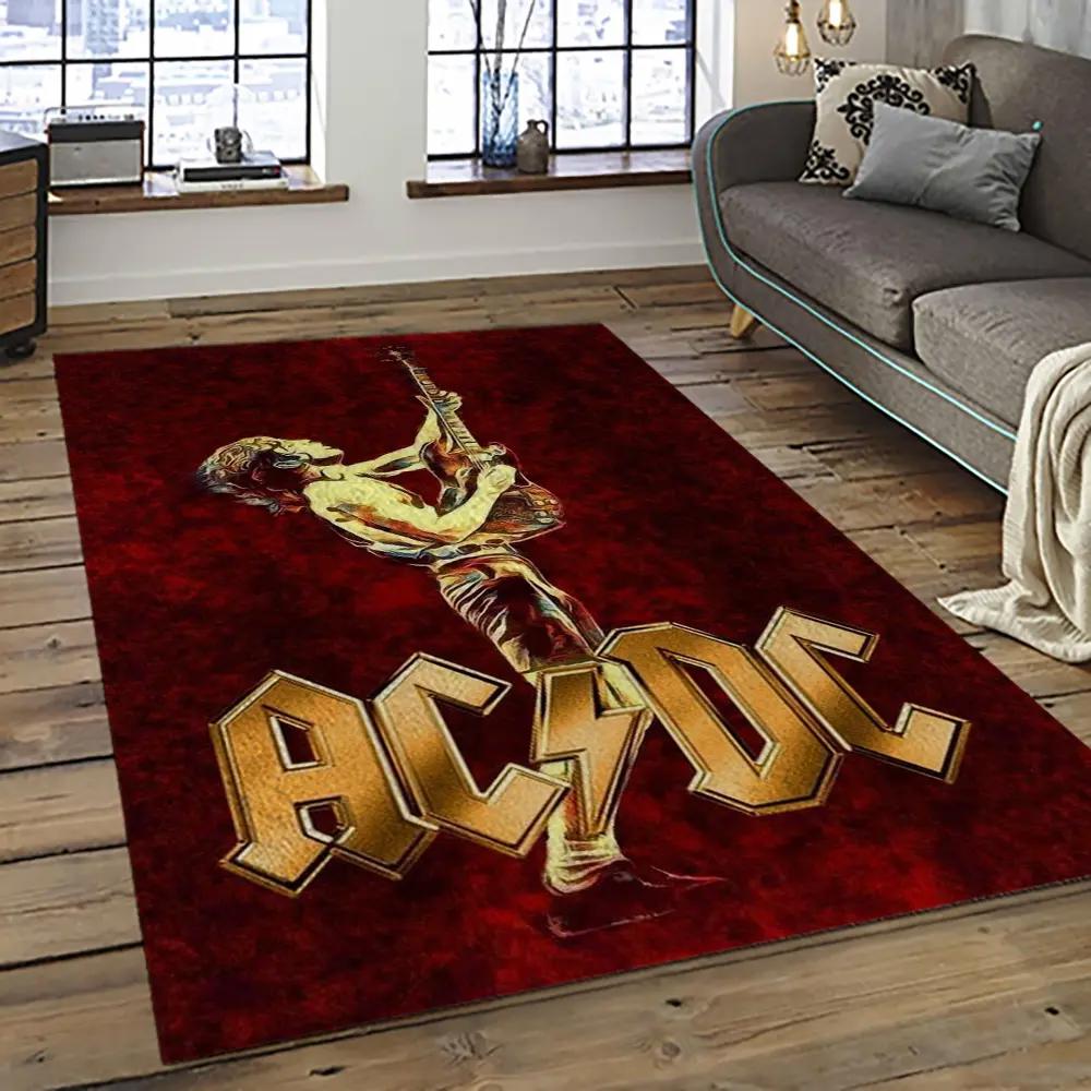 Band ac/dc music carpet rectangle area rug for living room bedroom decor acdc57 Rectangle Rug