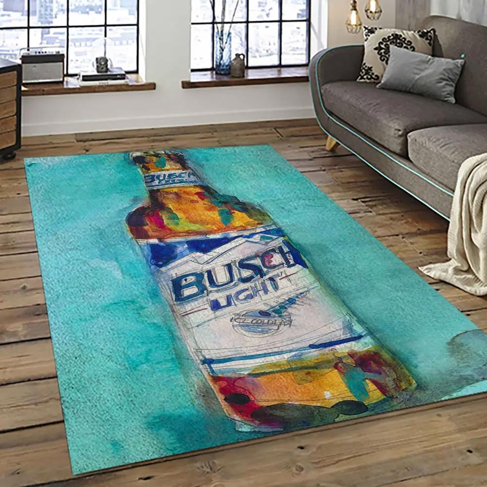Busch light style living room retangle carpet area rug home decor room decor gift for friends bl12 Rectangle Rug