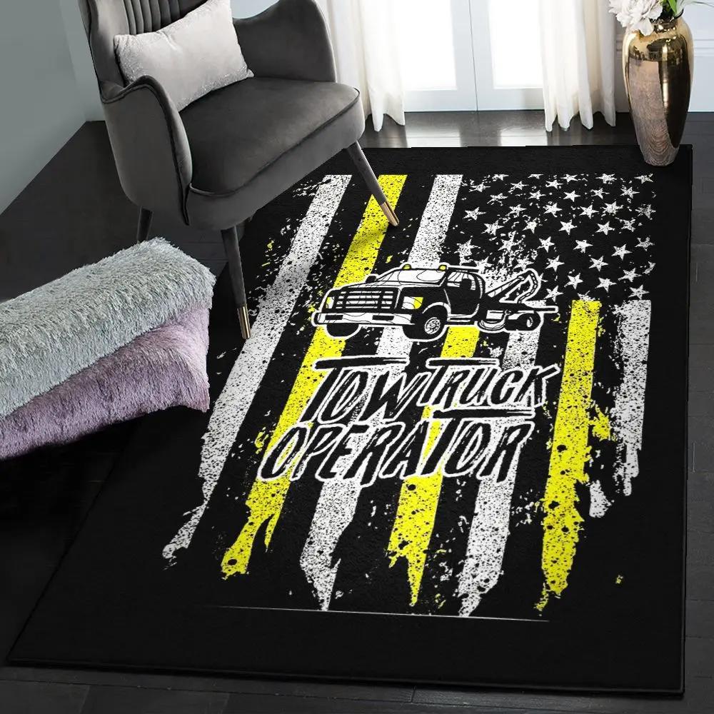 Businessman large area rugs, proud tow truck operator 5 gs cl rug Rectangle Rug