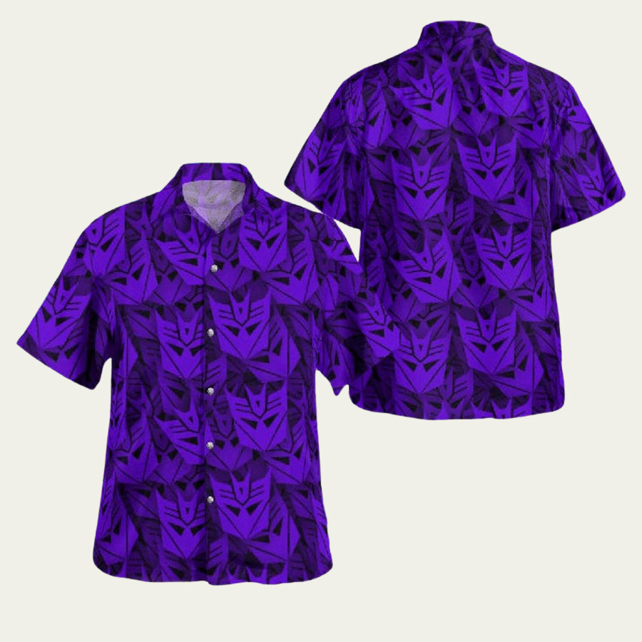Decepticon transformer aloha hawaiian shirt Hawaii Shirt Shorts & Flip Flops