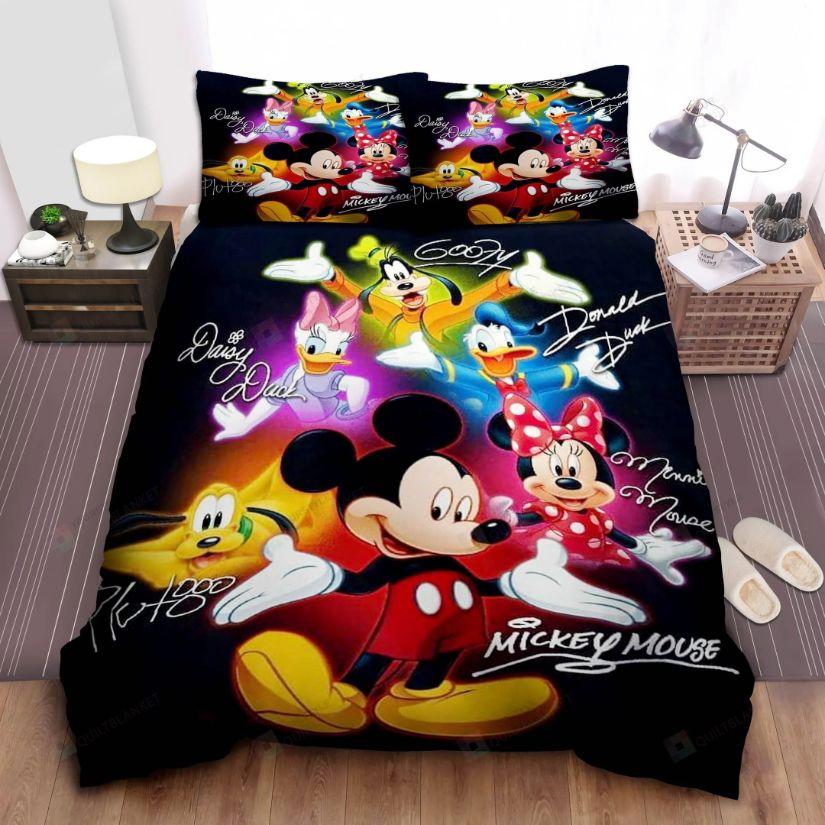 Funny cartoon mickey mouse and friends full    Bedding Sets sheets bedspread blankets covers home decor bedroom idea bedclothes duvet bed linen