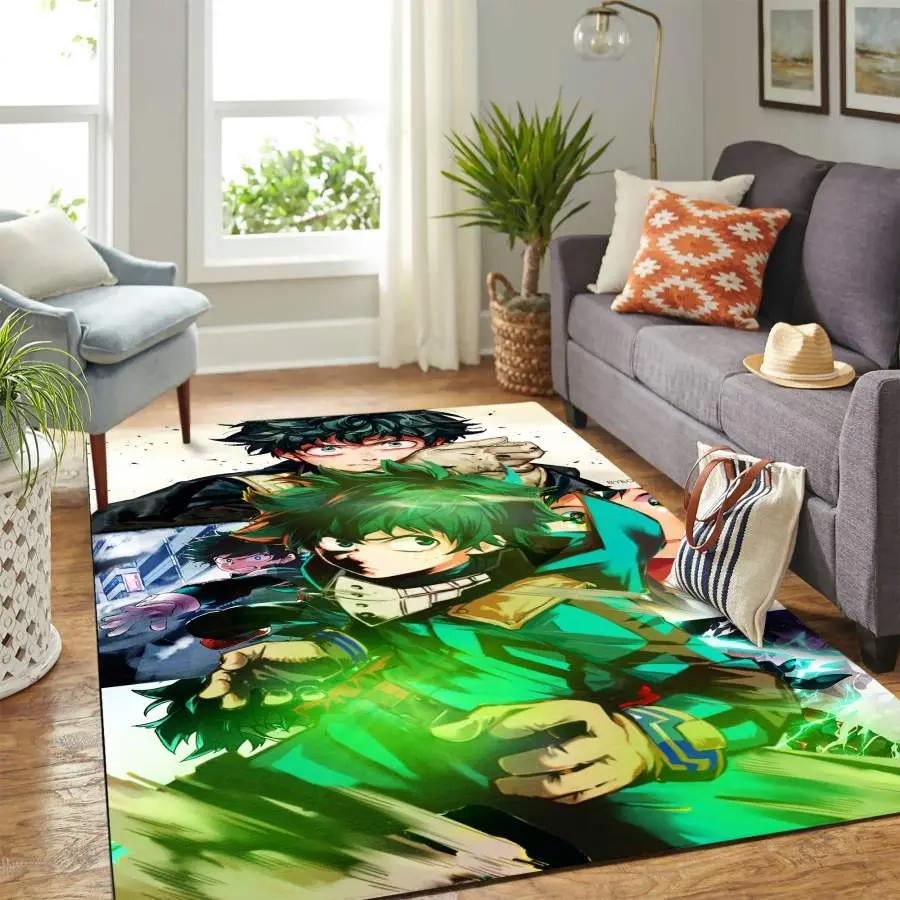 My heroes academy anime home decor rectangle area rug living room rug Rectangle Rug