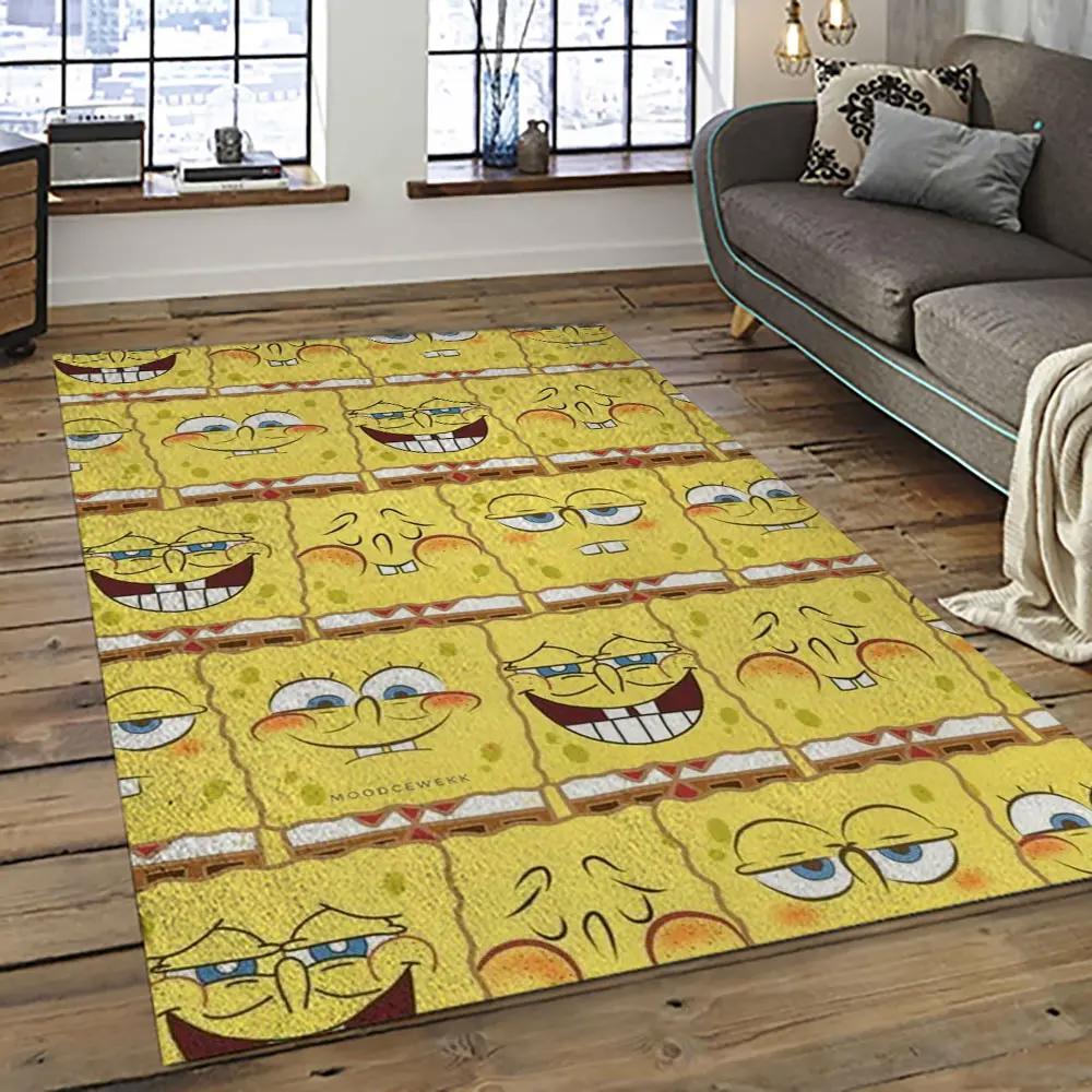 Spongebob squarepants cartoon tv show retangle carpet area rug home decor best gift for family ssp19 Rectangle Rug