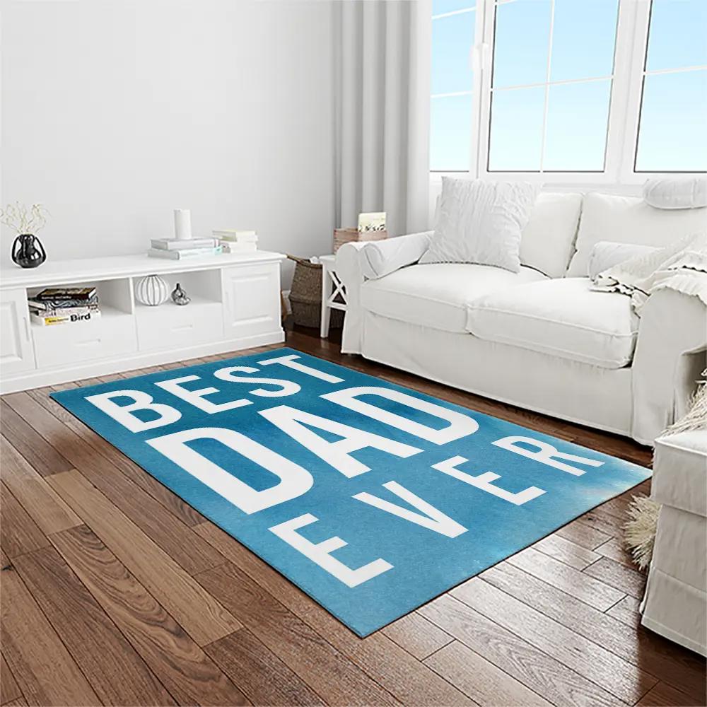 A letter to father, thanks gift to the best dad ever quote area rug meaningful gift for father’s day 14 Rectangle Rug