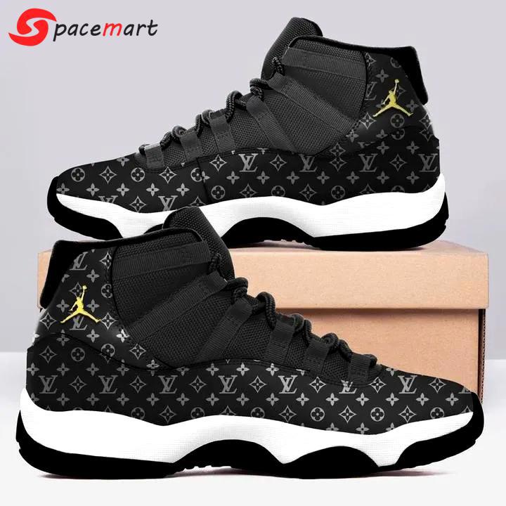 Air jordan 11 sneakers shoes - lv monogram louis vuitton sneakers gift for lv fans with full size sport shoes Air Jordan 11