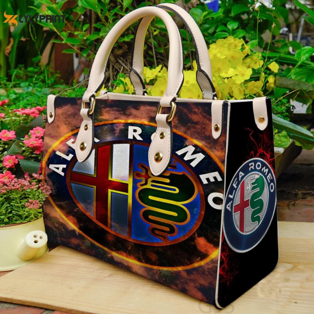 Alfa romeo leather bag for women gift 1947 Women Leather Hand Bag