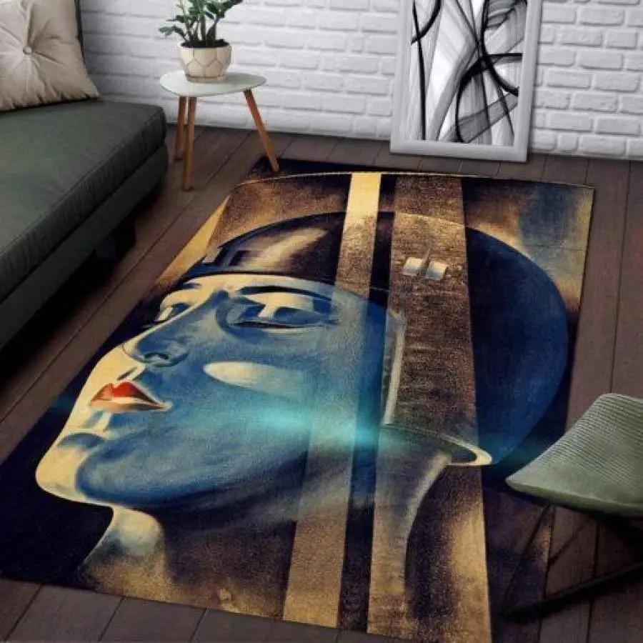 Alpaca cactus pattern print area rug living room rug home decor Rectangle Rug