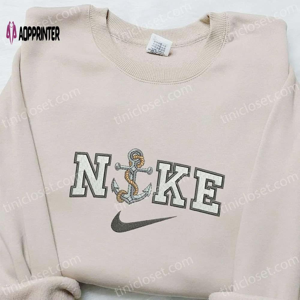 Anchor x nike embroidered shirt: best nike-inspired family gift Embroidered Shirt