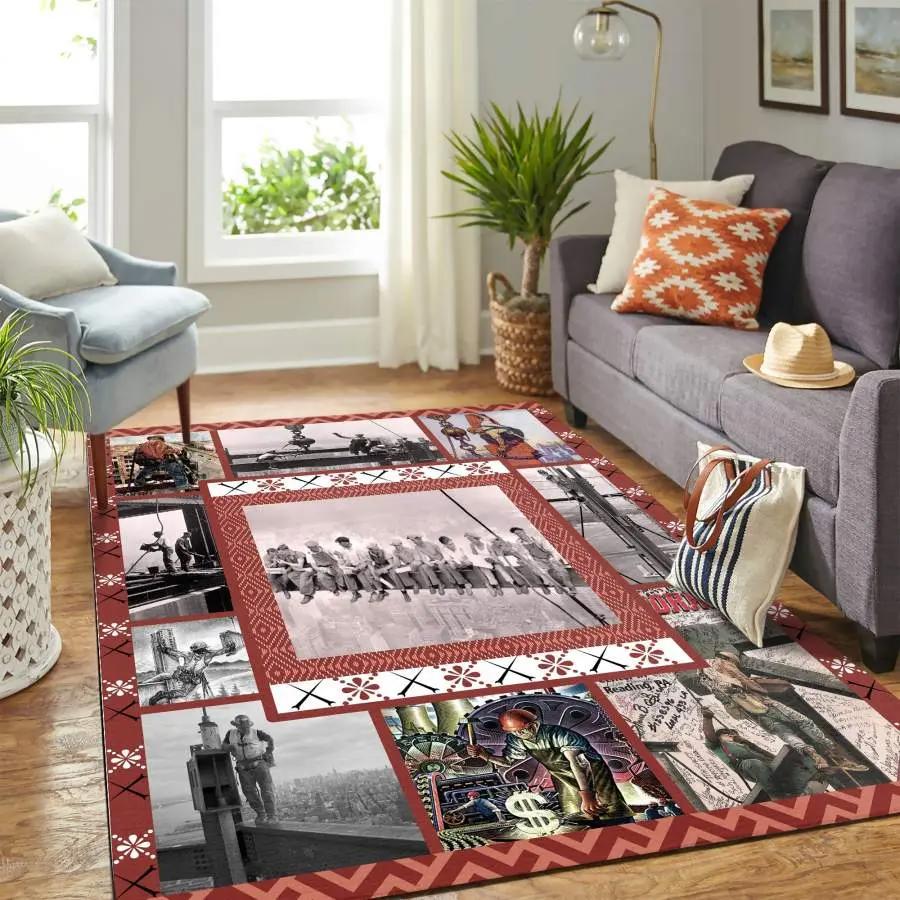 Area rug living room rug home decor baseball floor decor rcdd81f31318 Rectangle Rug
