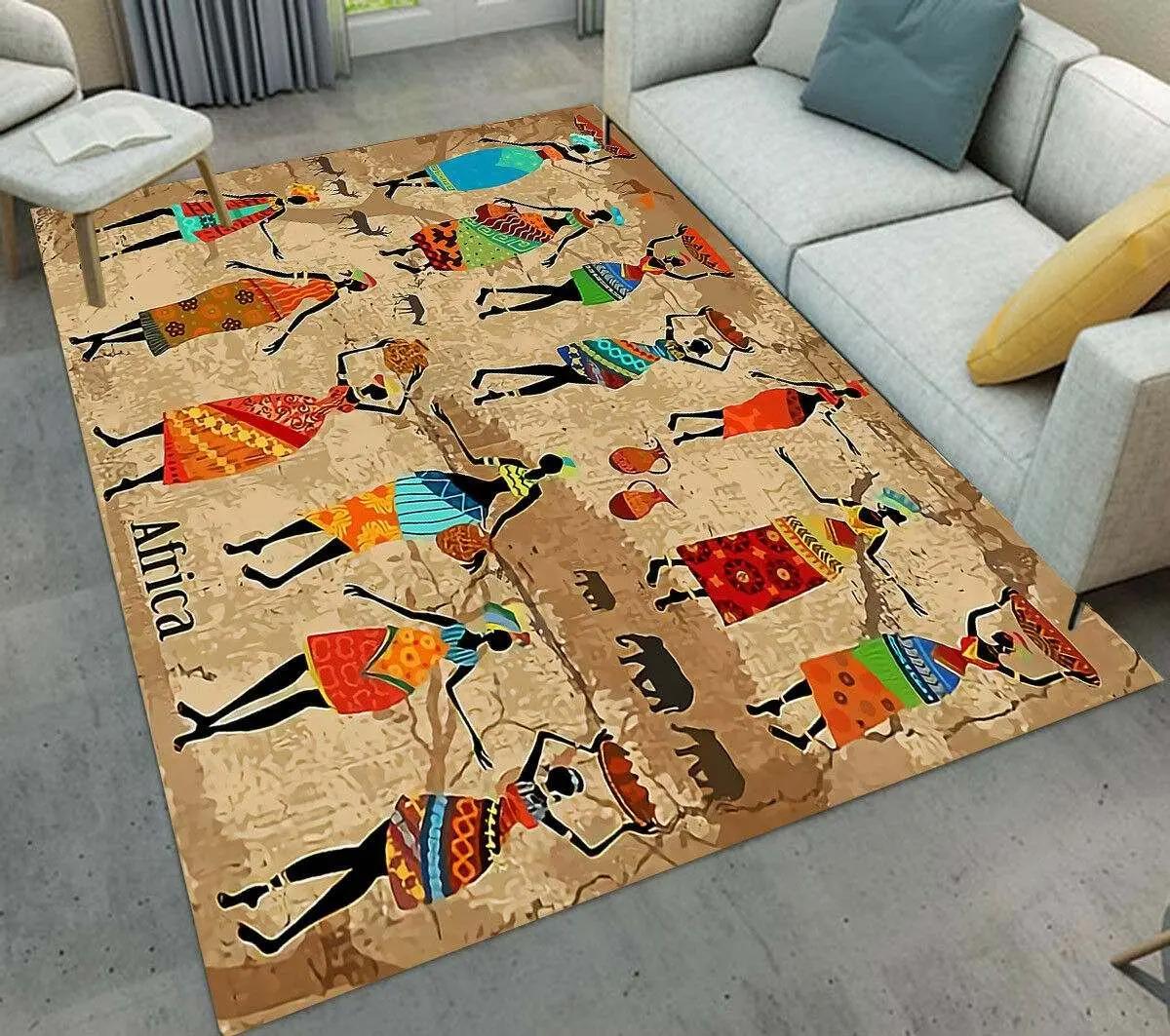 Ariel and flounder area rug living room rug home decor Rectangle Rug