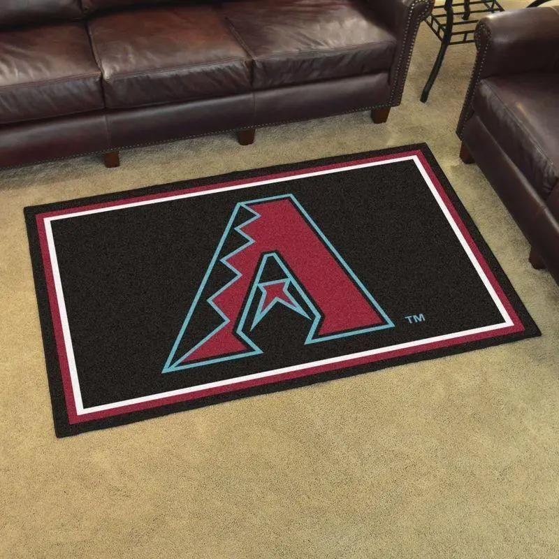 Arizona diamondbacks area rug mlb team logo carpet living room rugs v6695 Rectangle Rug