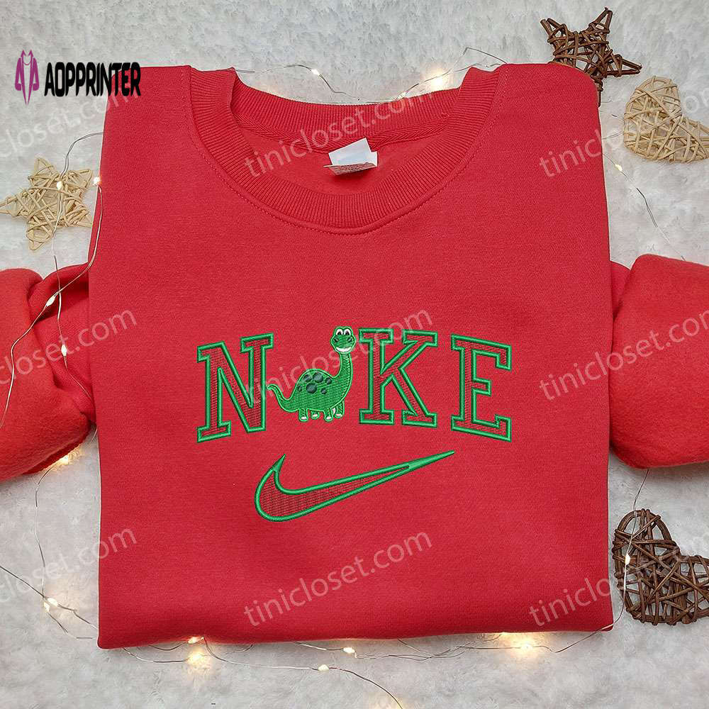 Arlo x nike embroidered shirt: the good dinosaur & custom designs Embroidered Shirt