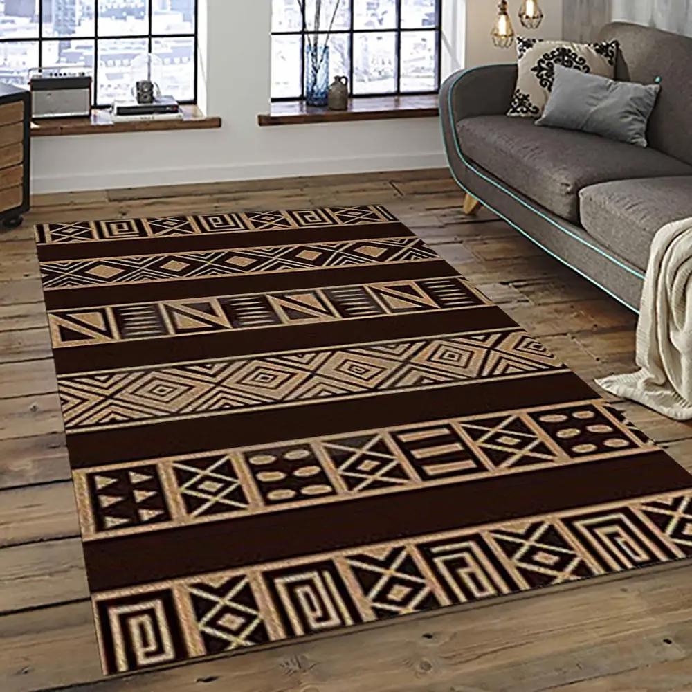 Aztec southwestern geometric shape pattern carpet area rug best gift for home decor event gift asg13 Rectangle Rug