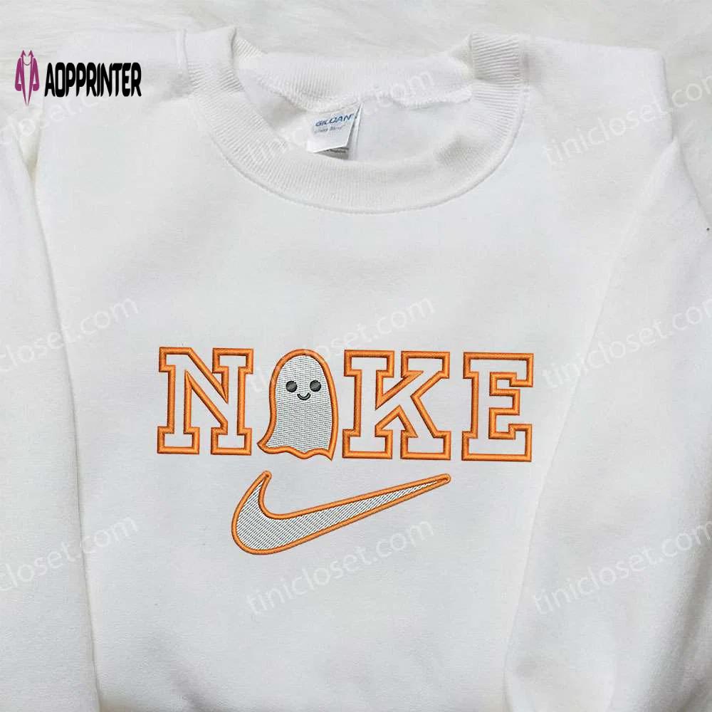 Baby ghost x nike embroidered sweatshirt – halloween inspired shirt Embroidered Shirt