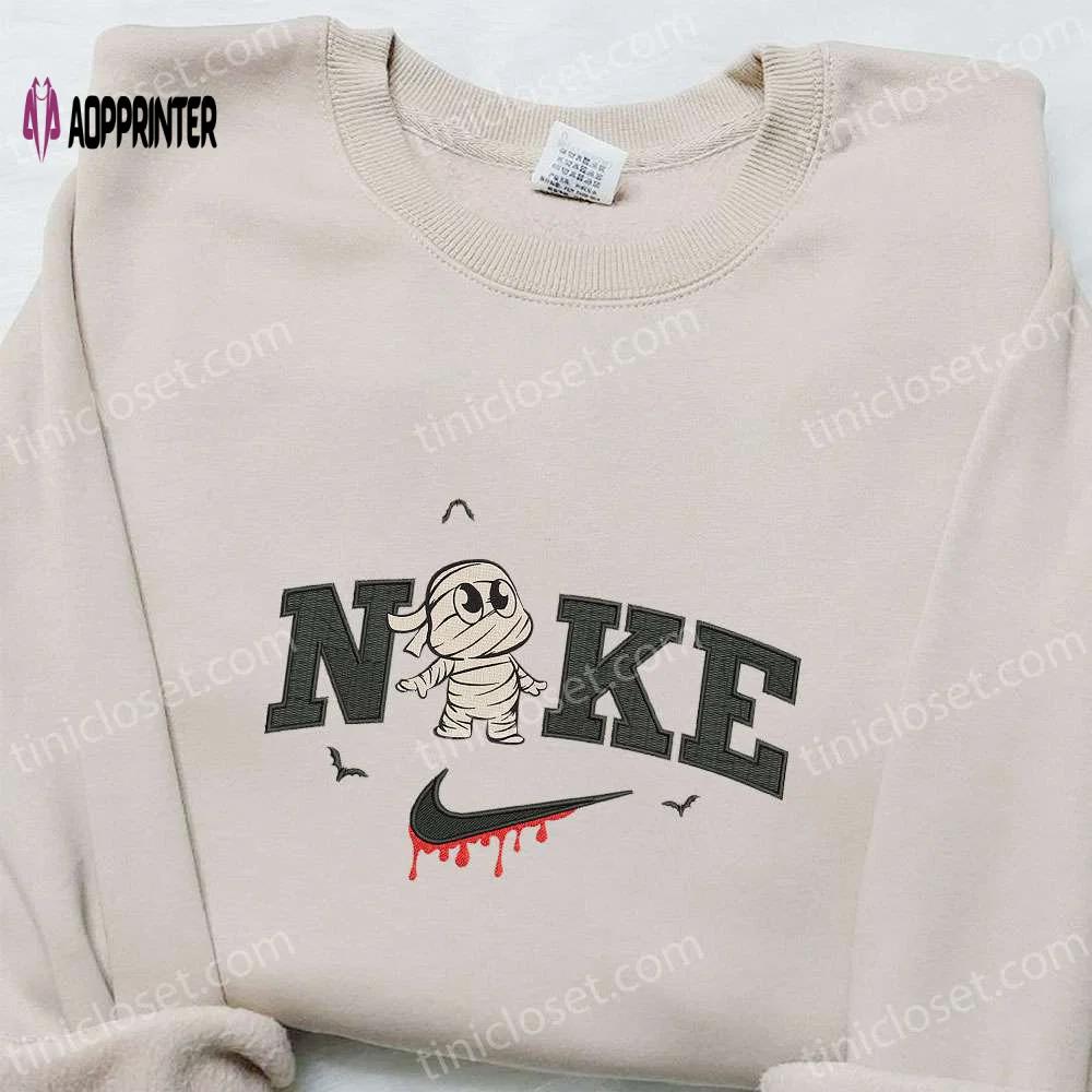 Baby mummy x nike embroidered sweatshirt: halloween gift ideas Embroidered Shirt