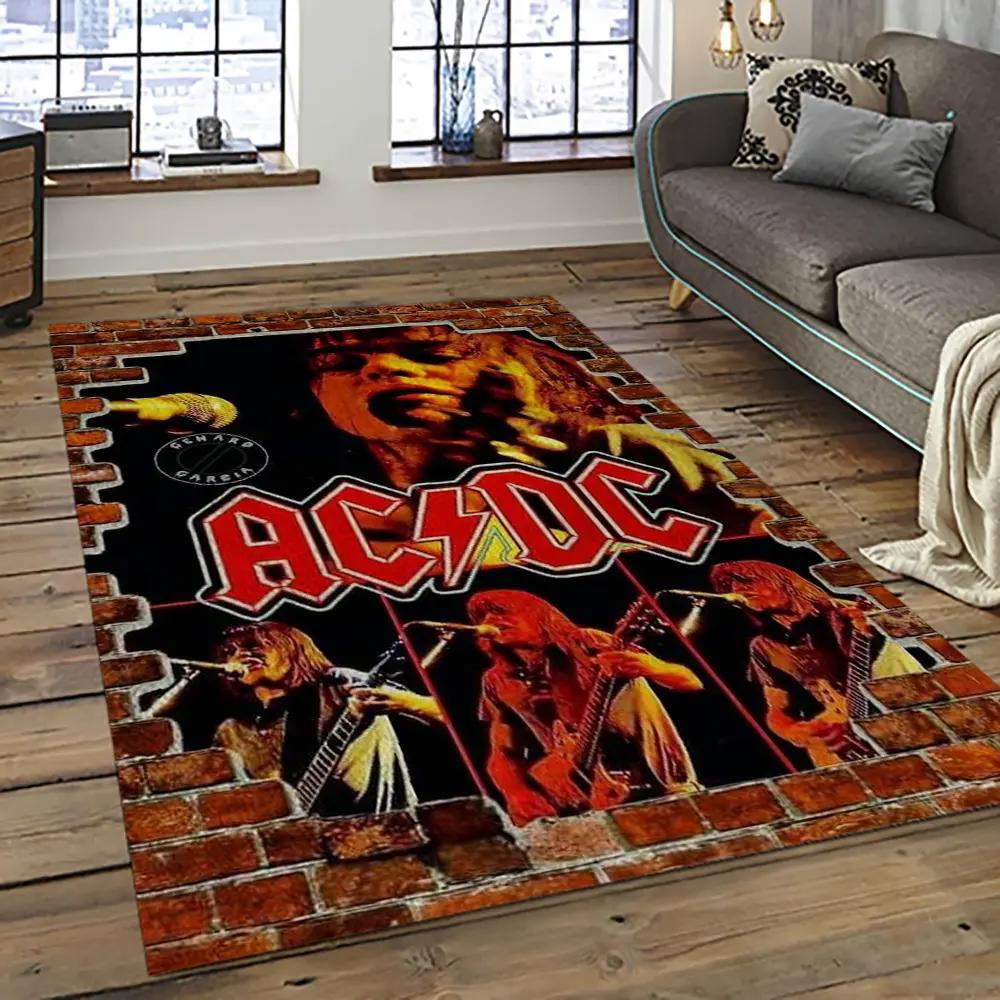 Band ac/dc music carpet rectangle area rug for living room bedroom decor acdc44 Rectangle Rug