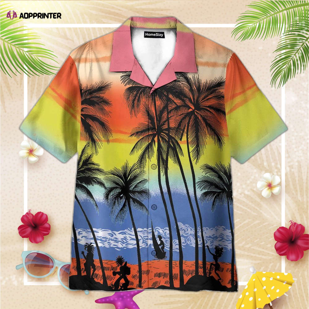 Beach colorful hawaiian shirt, gift for men women Hawaii Shirt
