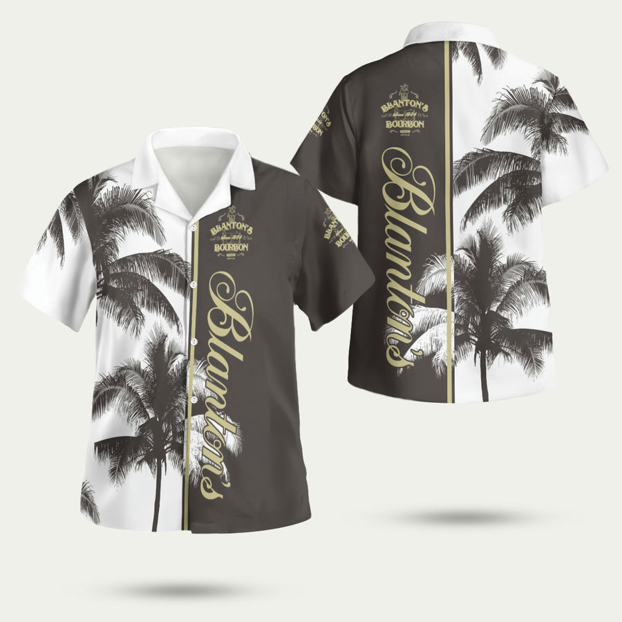 Blanton is bourbon whiskey palm tree hawaiian shirt Hawaii Shirt Shorts & Flip Flops