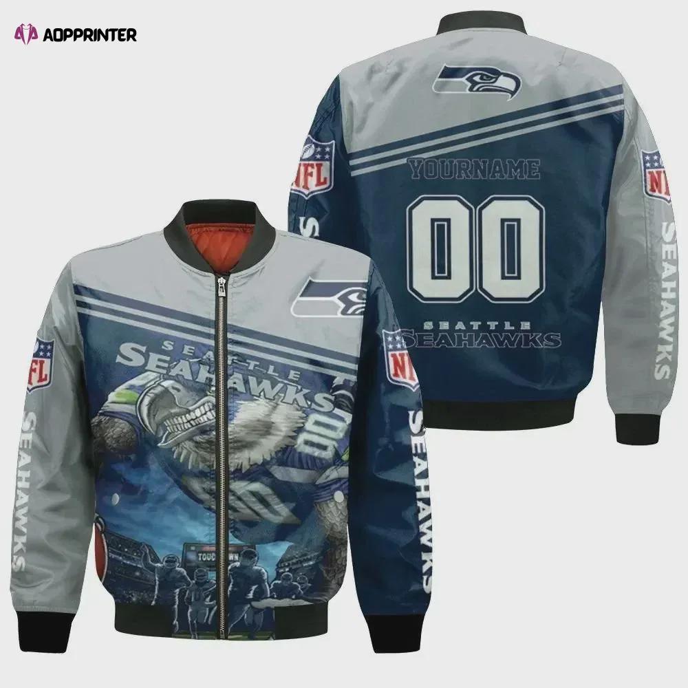 Blitz the seahawk seattle legendary custom name logo bomber jacket Bomber Jacket