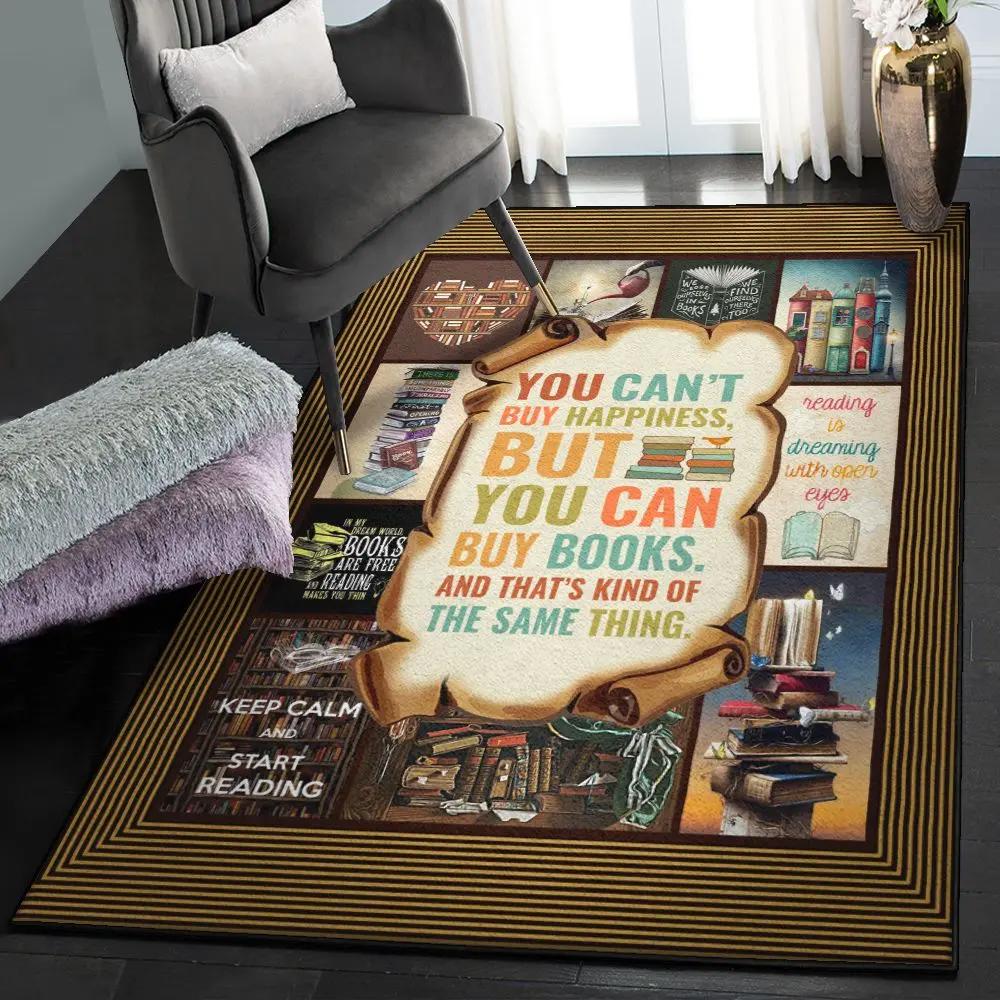Book dining room rug, i love reading books 1 gs cl rug Rectangle Rug